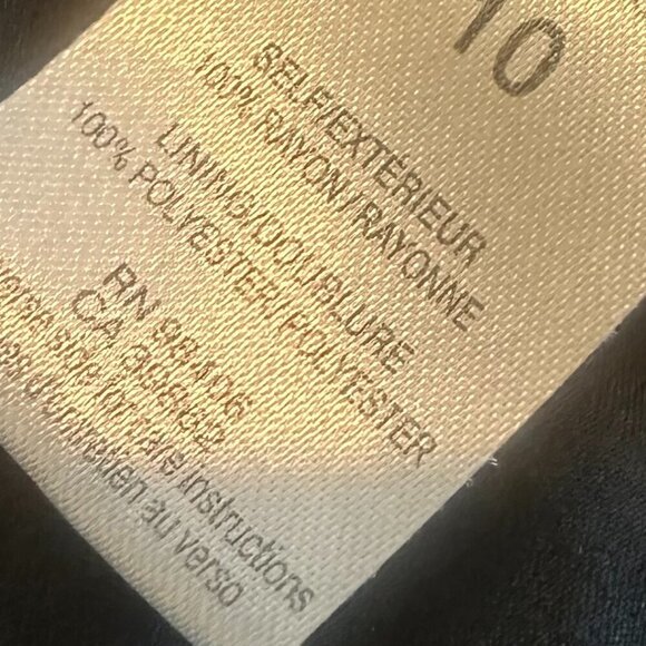 Theory Jaylyn Rove Black Sleeveless Dress A-Line Black Stretch Size 10 Women's - Picture 12 of 12